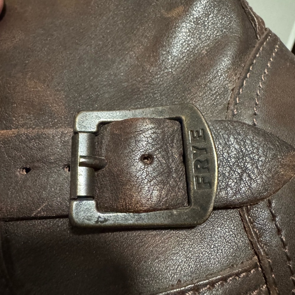 Frye Veronica slouch Leather Boots in Cognac - Picture 6 of 6